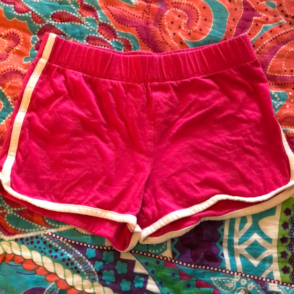 Lightly used pink girls cotton shorts